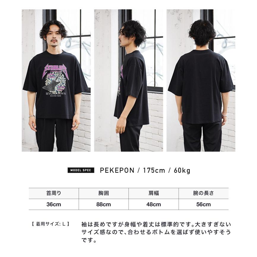 Tシャツ メンズ トップス カットソー 半袖Tシャツ 天竺 プリントTシャツ アメカジ オーバーサイズ ビッグシルエット ルーズ ゆったり 夏 夏服｜jiggys-shop｜12