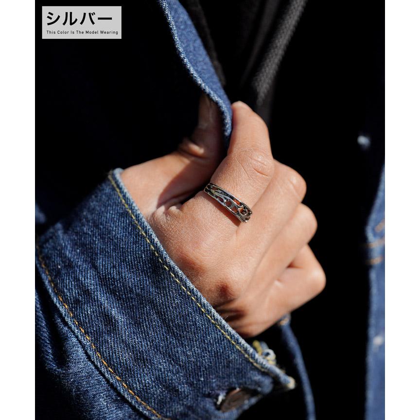 JIGGYS SHOP リング 指輪 メンズ リーフ柄 シルバー JIGGYS SHOP リング 指輪 メンズ リーフ柄 シルバー