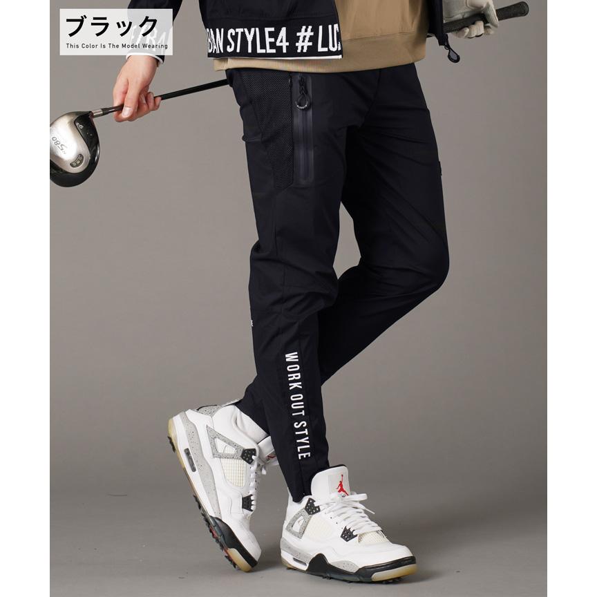 スキニーパンツ メンズ ボトムス 切り替え ゴルフウェア GOLF スリム 細身 ロゴ ストレッチ 伸縮 秋 秋服 春 春服 送料無料｜jiggys-shop｜08