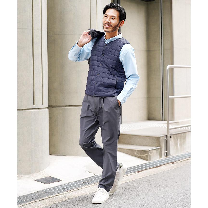 NANGA × LOFTMAN メンズ S ネイビー ダウンベスト 送料無料 トミー ヒルフィガー TOMMY HILFIGER ダウンベスト （ネイビー