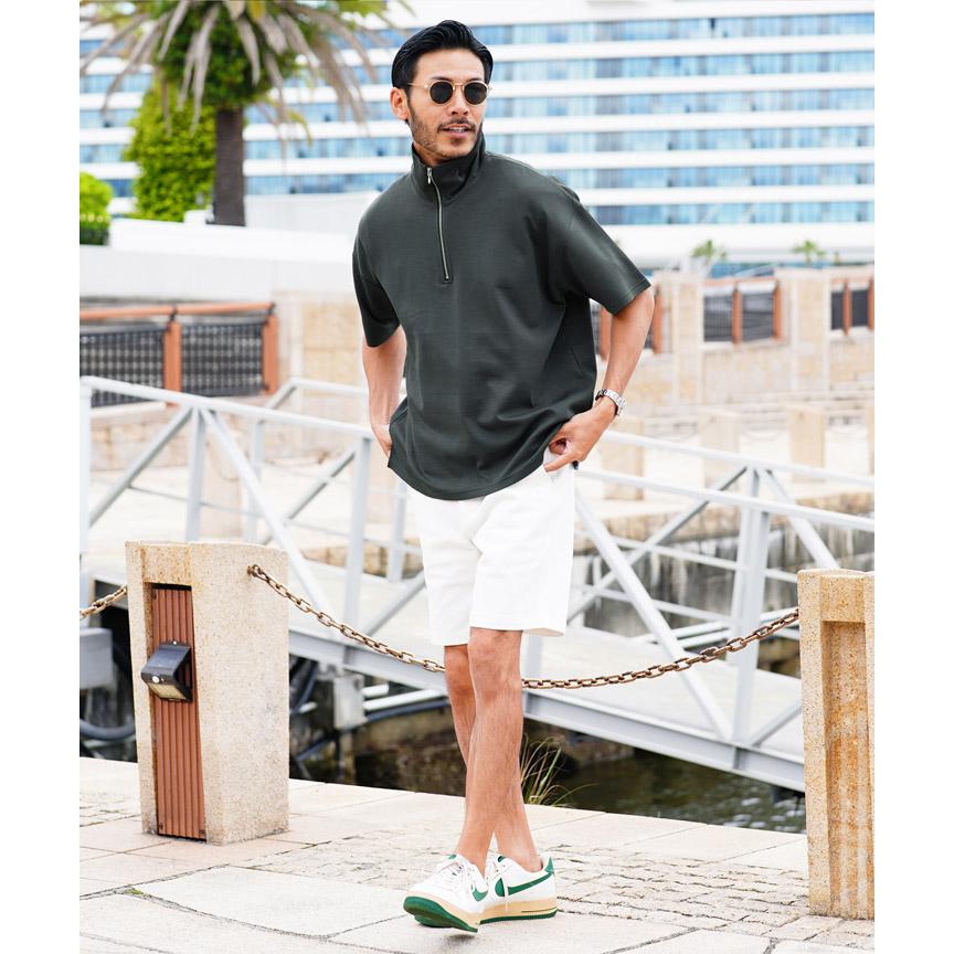 PGG 半袖ハーフジップカットソー　メンズ　サイズ５ PEARLY GATES - PGG 半袖ハーフジップカットソー メンズ サイズ