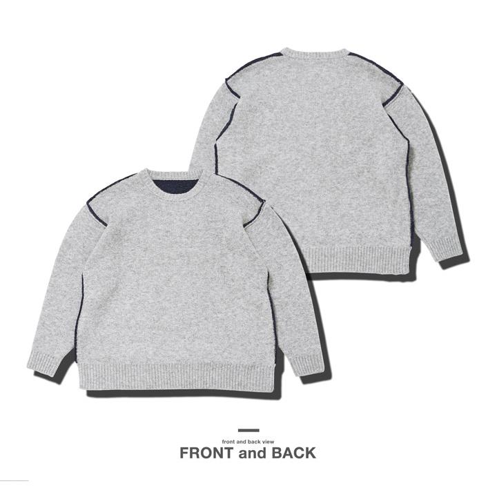 JIGGYS SHOP ニットセーター メンズ トップス リバーシブル JIGGYS SHOP ニットセーター メンズ トップス リバーシブル