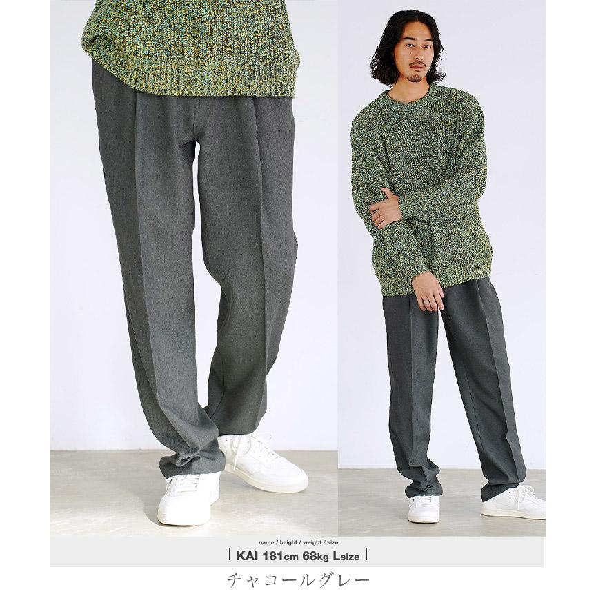 JIGGYS SHOP スラックス セミワイドパンツ メンズ ボトムス JIGGYS SHOP スラックス セミワイドパンツ メンズ ボトムス