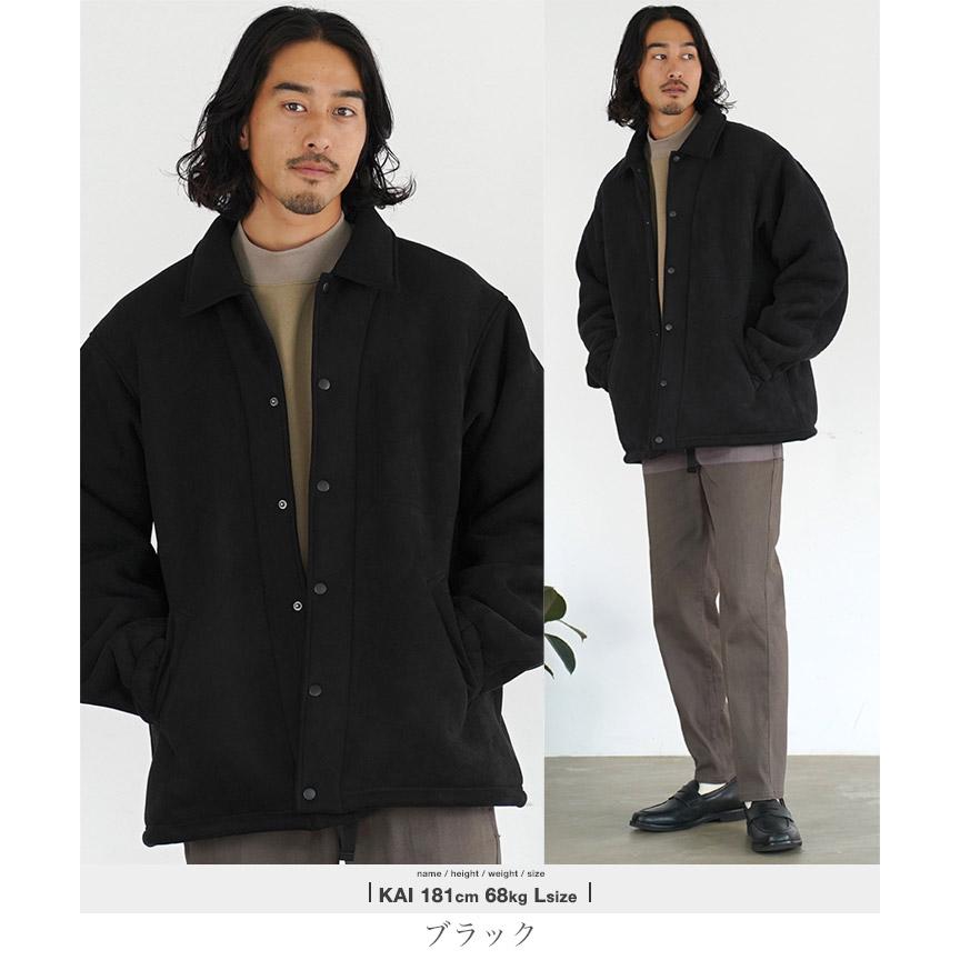 JIGGYS SHOP コーチジャケット メンズ アウター 裏ボア フェイク JIGGYS SHOP コーチジャケット メンズ アウター 裏ボア フェイク