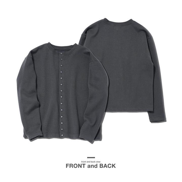 JIGGYS SHOP カーディガン メンズ トップス スナップボタン 裏