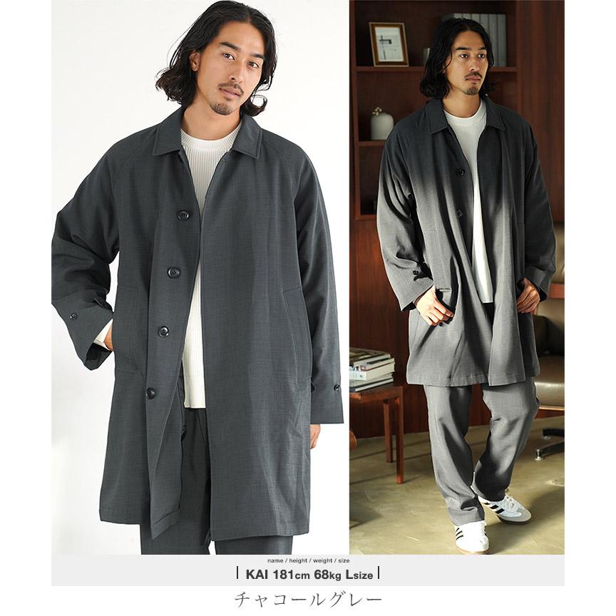 JIGGYS SHOP ステンカラーコート バルマカーンコート メンズ JIGGYS SHOP ステンカラーコート バルマカーンコート メンズ