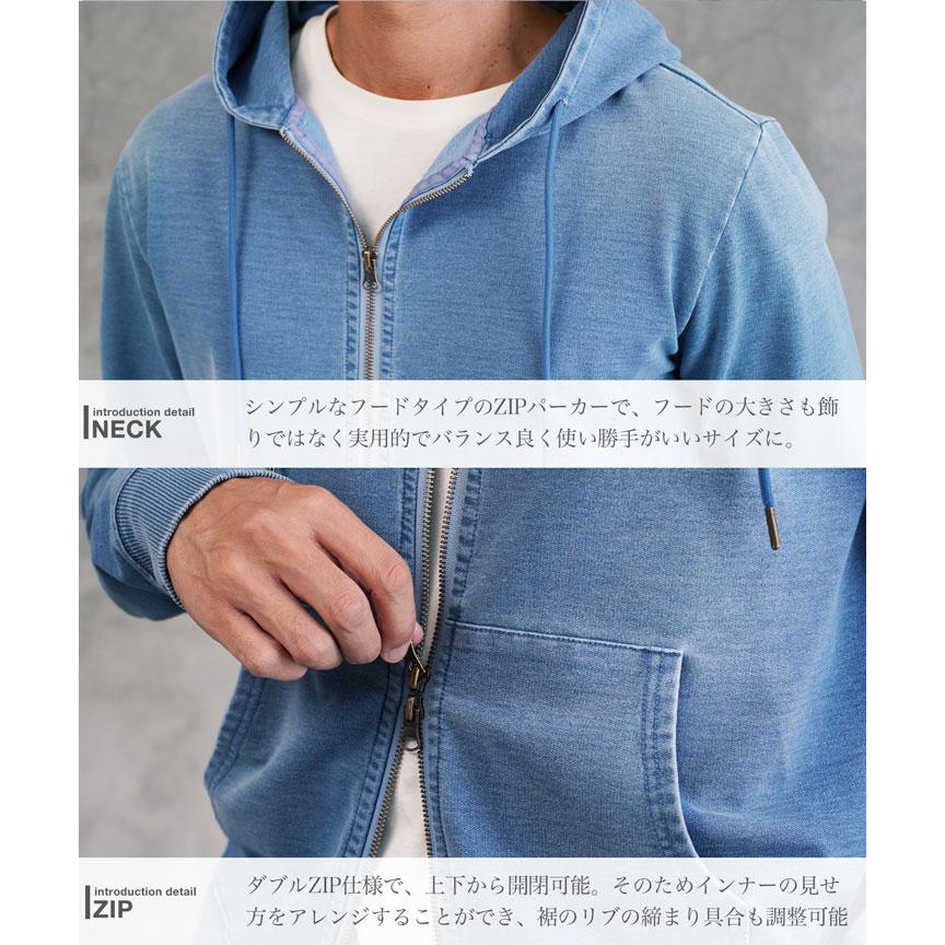 JIGGYS SHOP パーカー メンズ トップス ジップアップパーカー