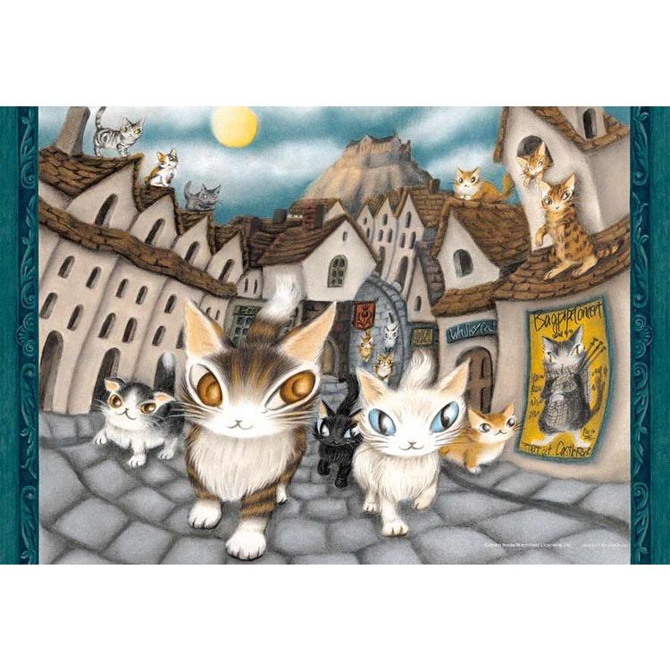 希少】 ヨーヨーの猫つまみ ジグソーパズル やのまん 4点セット わちふ