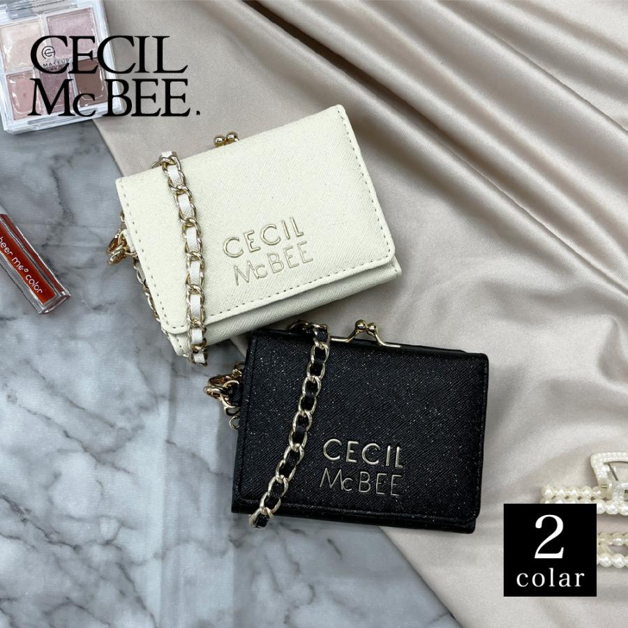 CECIL Mc BEE財布 CECIL McBEE（セシルマクビー） ガマ口 三つ折り コンパクト財布 財布