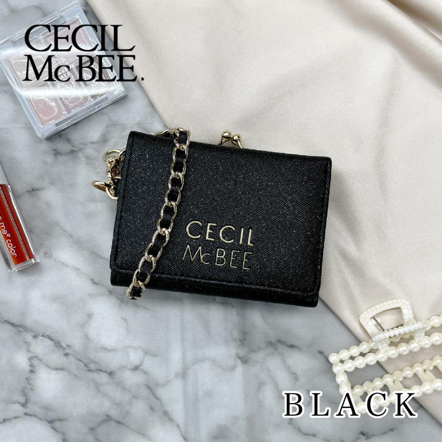 CECIL McBEE（セシルマクビー） ガマ口 三つ折り コンパクト財布 財布