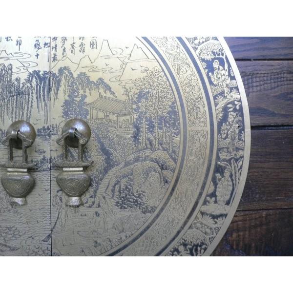 中国伝統装飾金具 十二干支彫刻扉飾り引き手 A012 440×440mm