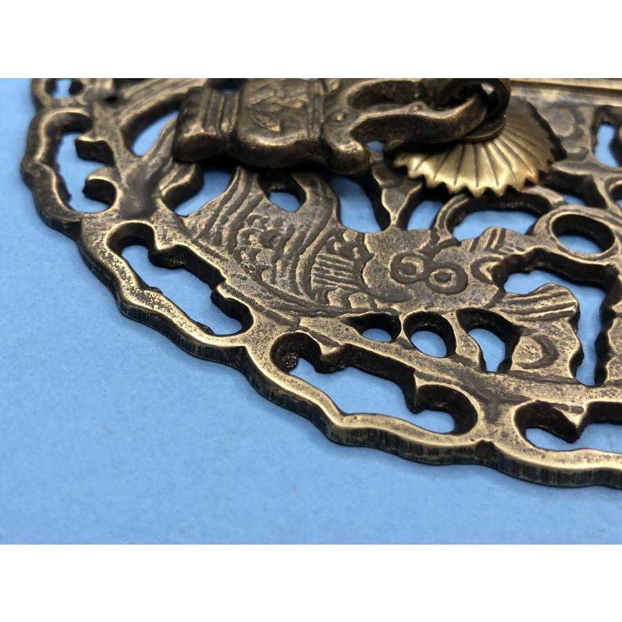 中国伝統装飾金具 扉飾り引き手 B057 直径140mm : 実験工房 - 通販