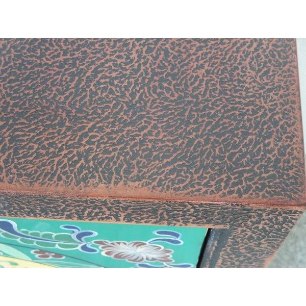 チベット家具 FS1051 アジアン家具 手書き絵 キャビネット : 実験工房