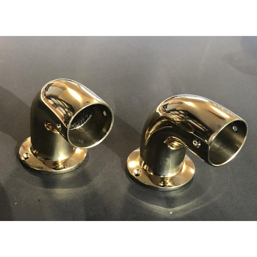 真鍮製手すりブラケット（エンド）2個入り : 実験工房 - 通販 - Yahoo