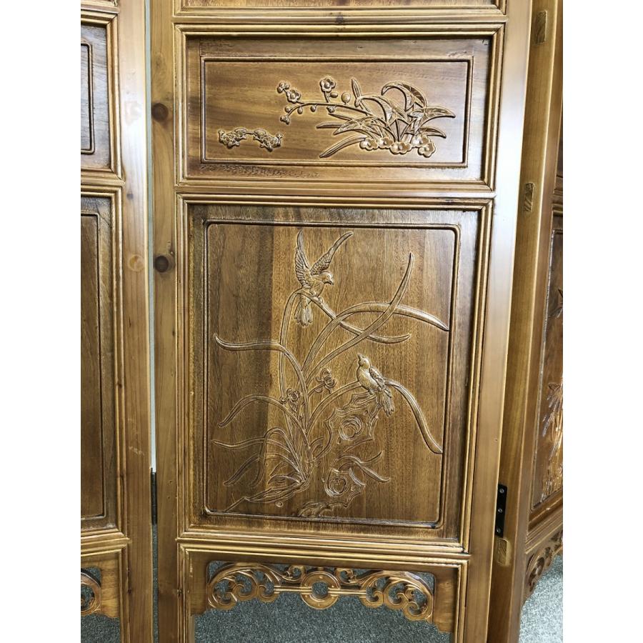 中国手彫り彫刻衝立 T200 4枚セット 450×2050 : 実験工房 - 通販