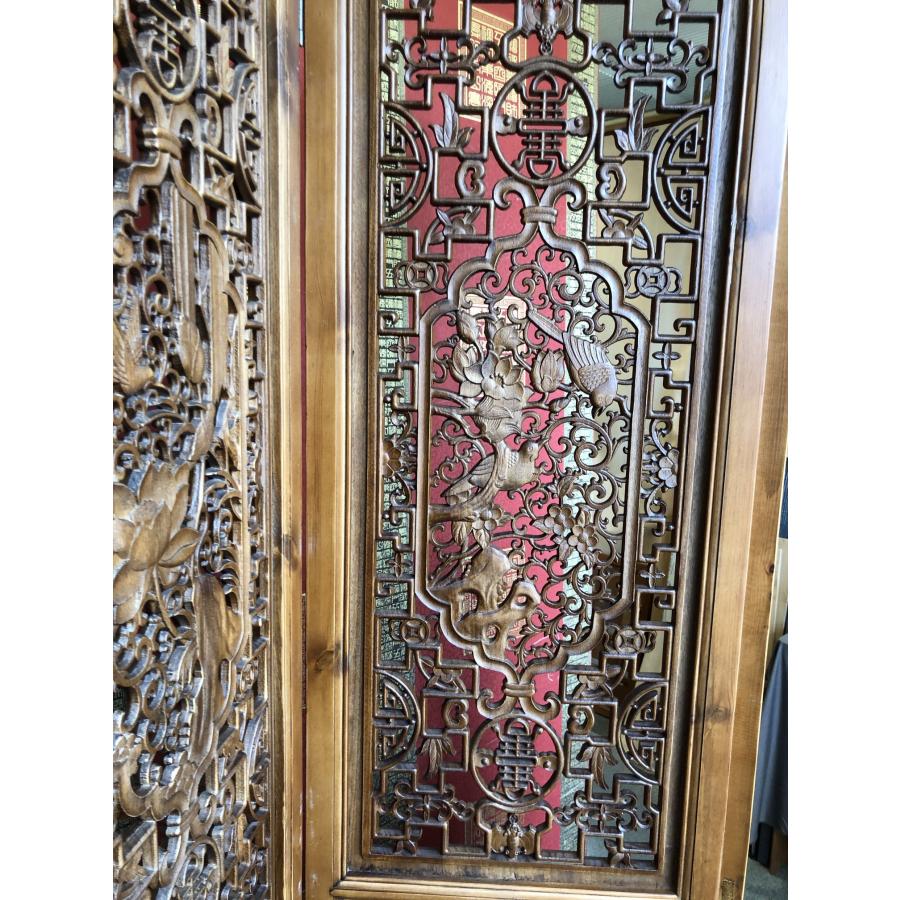 167    小型衝立て ぼん家具 パーテーション 衝立 ついたて 間仕切り おしゃれ 4連