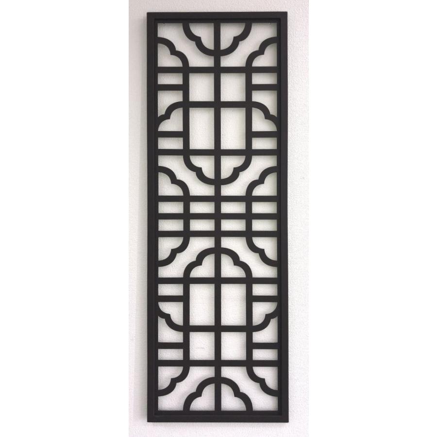 ヴィンテージ重厚なアイアン格子 アイアン中国格子 TXC06 透かし建具 鉄製 400×1200 : 実験工房