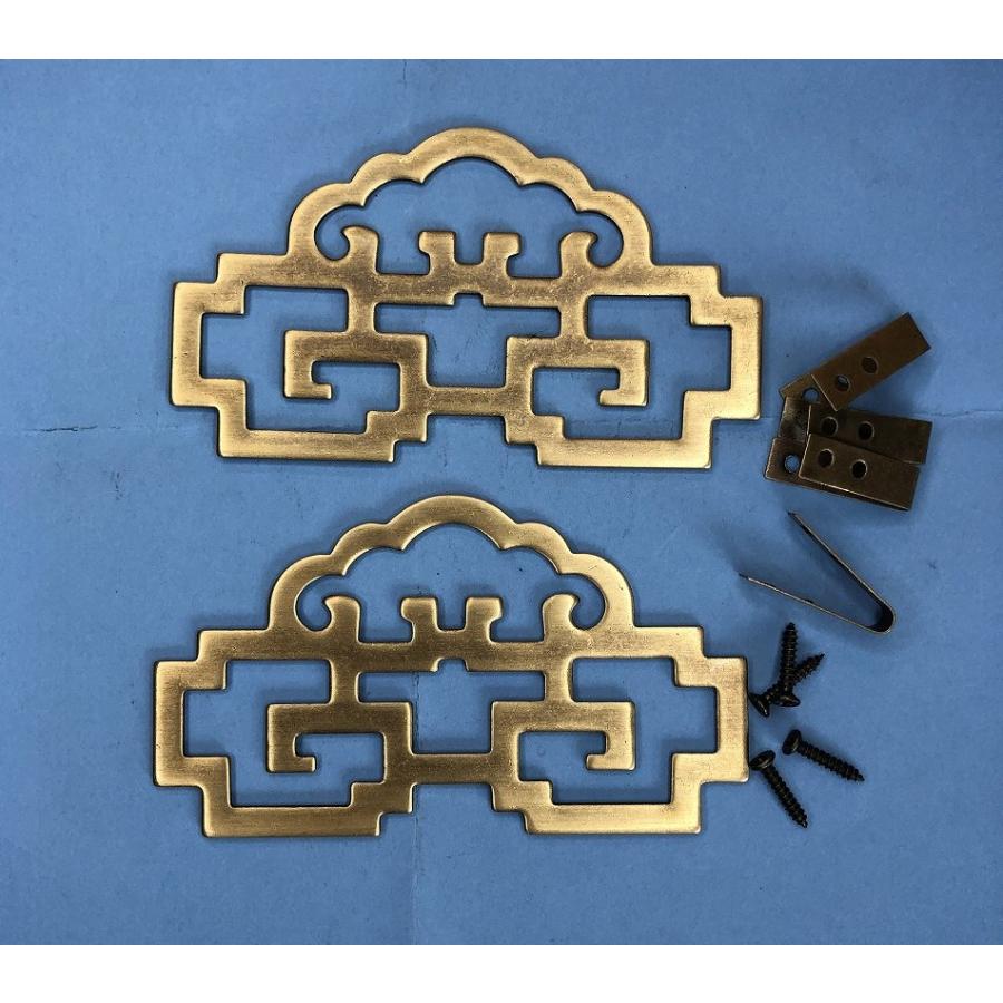 中国古典家具装飾用金具 吊り金具 U151 110*63（2個入） : 実験工房