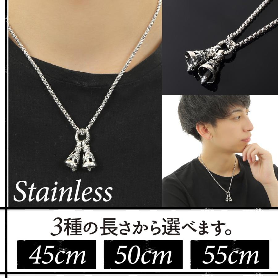 ネックレス メンズ ツインベル ダブルベル ベル シルバー925 ネックレス メンズ ツインベル ダブルベル ベル シルバー925