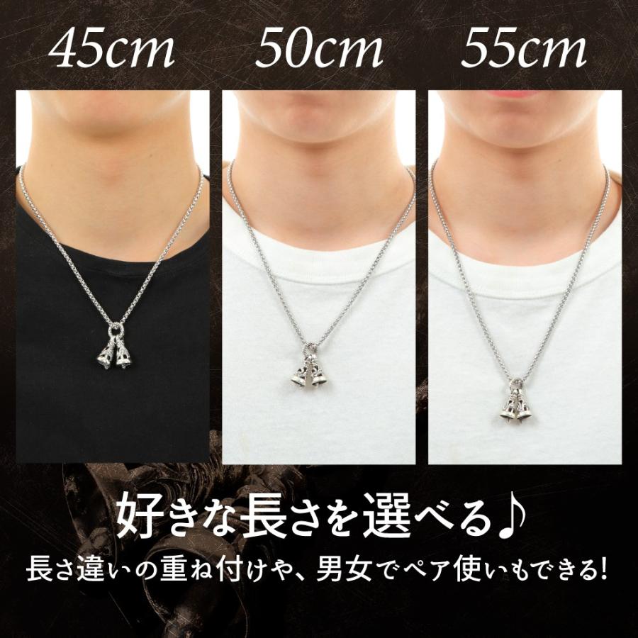 ネックレス メンズ ツインベル ダブルベル ベル シルバー925 ネックレス メンズ ツインベル ダブルベル ベル シルバー925