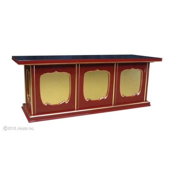 寺院仏具】黒塗り 一重向机 幅120センチ 安心の国産品 自社工場 寺院仏具】黒塗り 一重向机 幅120センチ 安心の国産品 自社工場