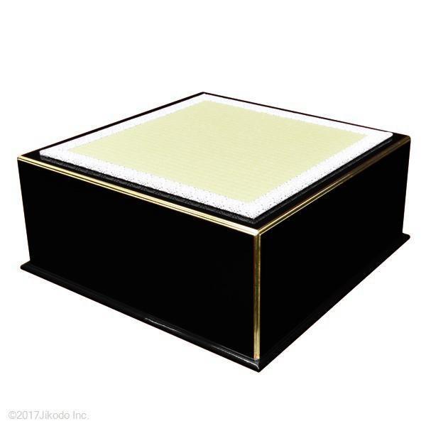 寺院仏具】幅3.5尺 朱塗りの簡易式登高座4点セット(密壇) 脇机2台