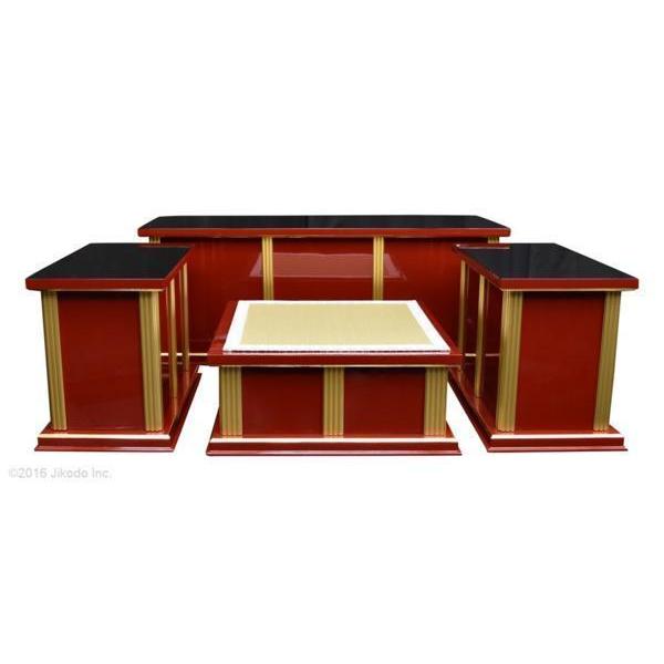 寺院仏具】黒塗り 現代式3.5尺密壇(登高座)4点セット 各宗派 寺院仏具】黒塗り 現代式3.5尺密壇(登高座)4点セット 各宗派
