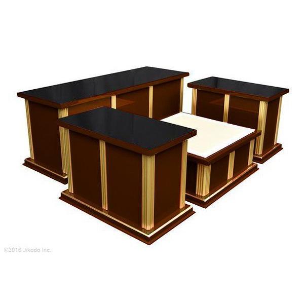 寺院仏具】黒塗り 現代式3.5尺密壇(登高座)4点セット 各宗派 寺院仏具】黒塗り 現代式3.5尺密壇(登高座)4点セット 各宗派