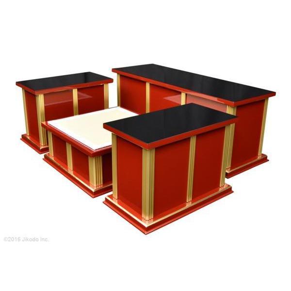 寺院仏具】黒塗り 現代式3.5尺密壇(登高座)4点セット 各宗派 寺院仏具】黒塗り 現代式3.5尺密壇(登高座)4点セット 各宗派