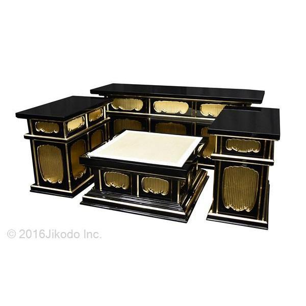 寺院仏具】潤み塗り 二重3.5尺密壇(登高座)4点セット 国内自社 寺院仏具】潤み塗り 二重3.5尺密壇(登高座)4点セット 国内自社