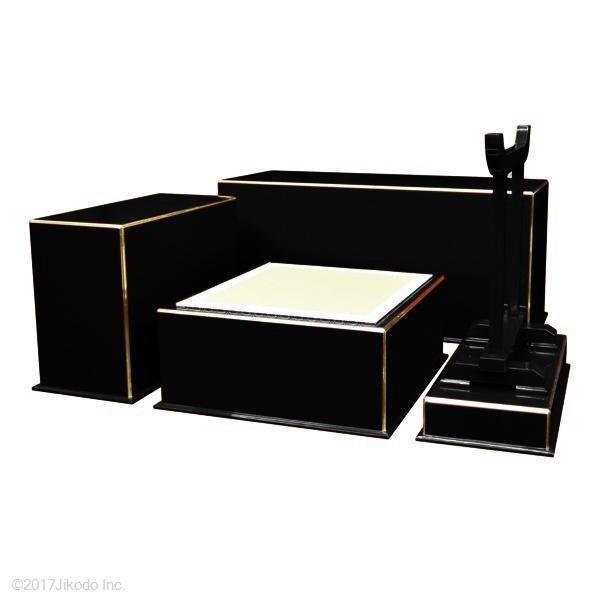 寺院仏具】朱塗り ケイ台付 簡易式3.5尺密壇(登高座) 国内自社 寺院仏具】朱塗り ケイ台付 簡易式3.5尺密壇(登高座) 国内自社