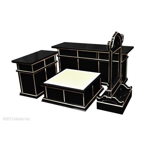 寺院仏具】黒塗り ケイ台付 新型3.5尺二重密壇(登高座) 寺院仏具】黒塗り ケイ台付 新型3.5尺二重密壇(登高座)