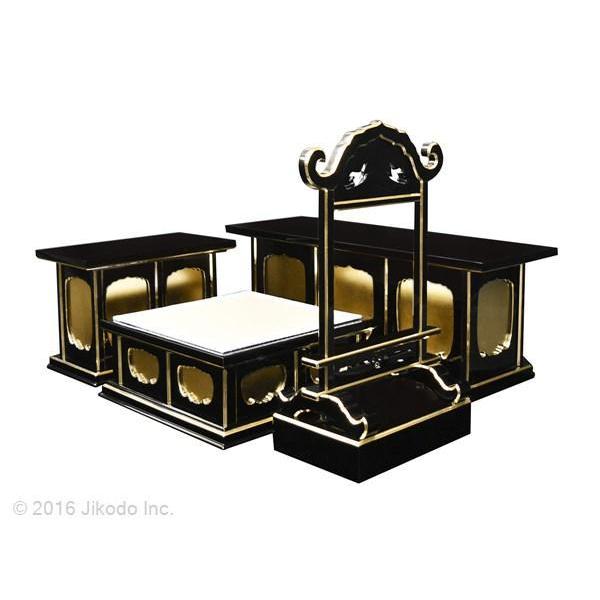 寺院仏具】潤み塗り ケイ台付一重3.5尺密壇(登高座)4点セット 寺院仏具】潤み塗り ケイ台付一重3.5尺密壇(登高座)4点セット