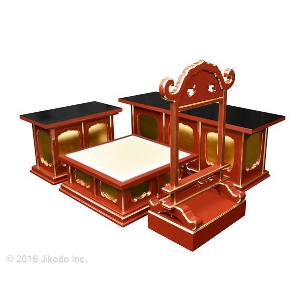 寺院仏具】潤み塗り ケイ台付一重3.5尺密壇(登高座)4点セット 寺院仏具】潤み塗り ケイ台付一重3.5尺密壇(登高座)4点セット