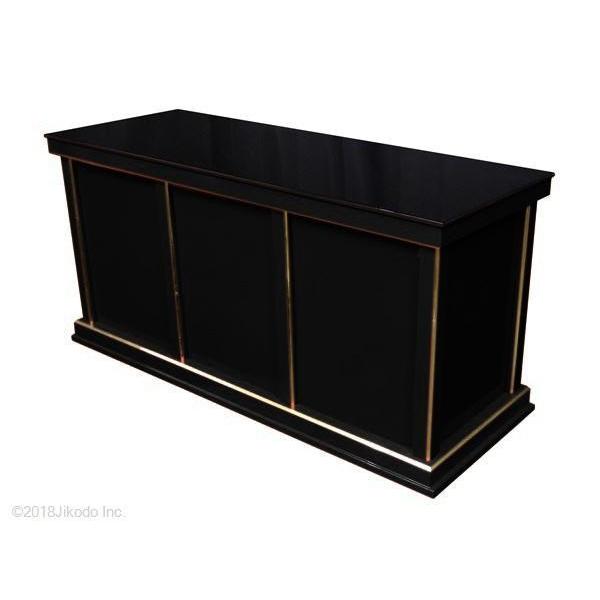 寺院仏具】頑丈な供物台 黒塗り 下須板付 <幅120cm 奥行45cm 高 寺院仏具】頑丈な供物台 黒塗り 下須板付 <幅120cm 奥行45cm 高