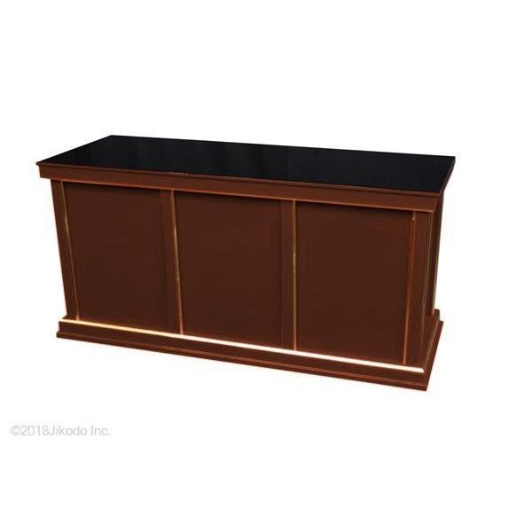 寺院仏具】頑丈な供物台 朱塗り 下須板付 <幅120cm 奥行45cm 高 寺院仏具】頑丈な供物台 朱塗り 下須板付 <幅120cm 奥行45cm 高