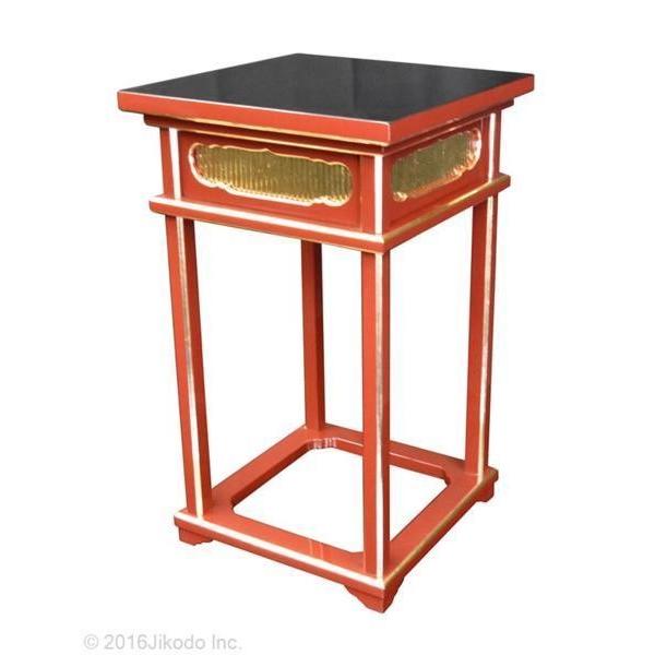 寺院仏具】黒塗り 角型中央香台 幅45センチ 安心の国産寺院仏具 寺院仏具】黒塗り 角型中央香台 幅45センチ 安心の国産寺院仏具