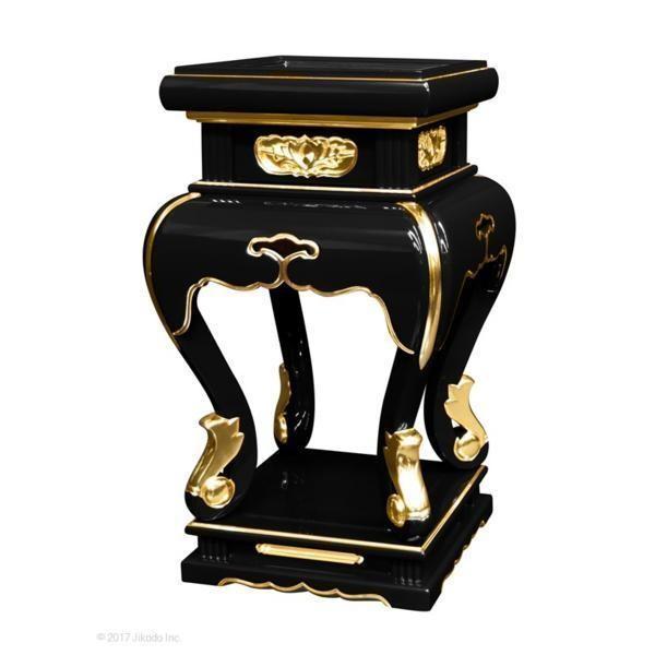 寺院仏具】高さ2尺3寸 高級中央香台 黒塗り(職人手作りの為 寺院仏具】高さ2尺3寸 高級中央香台 黒塗り(職人手作りの為