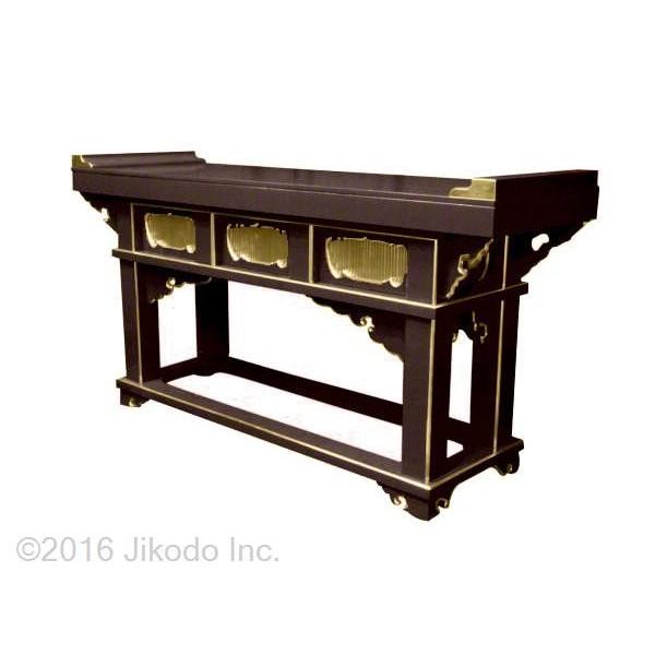 寺院仏具】潤み塗り オリジナル高級前机 (幅150x高79x奥45 寺院仏具】潤み塗り オリジナル高級前机 (幅150x高79x奥45