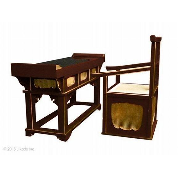 寺院仏具】黒塗り 前机と導師様用曲録の2点セット 安心の国内 寺院仏具】黒塗り 前机と導師様用曲録の2点セット 安心の国内