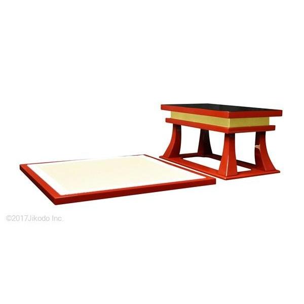 寺院仏具】潤み塗り 慈光型の上卓と薄型礼盤セット (焼香机や 寺院仏具】潤み塗り 慈光型の上卓と薄型礼盤セット (焼香机や
