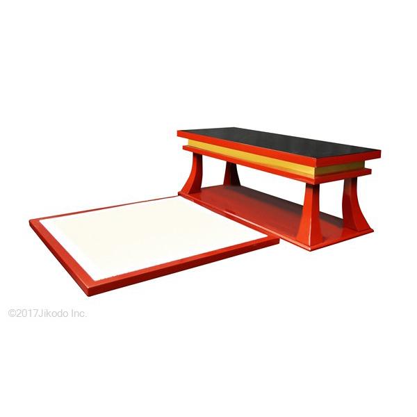寺院仏具】黒塗り 慈光型導師机と薄型礼盤セット 内陣用 国内 寺院仏具】黒塗り 慈光型導師机と薄型礼盤セット 内陣用 国内