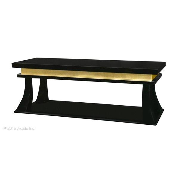 寺院仏具】黒塗り 慈光型導師机と薄型礼盤セット 内陣用 国内 寺院仏具】黒塗り 慈光型導師机と薄型礼盤セット 内陣用 国内
