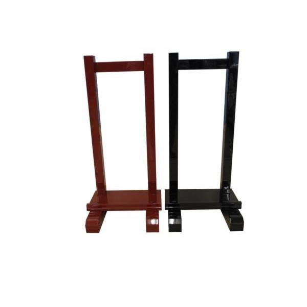 寺院仏具】朱塗り 1〜2本立用 慈光型の塔婆立1台 国内自社工場 寺院仏具】朱塗り 1〜2本立用 慈光型の塔婆立1台 国内自社工場