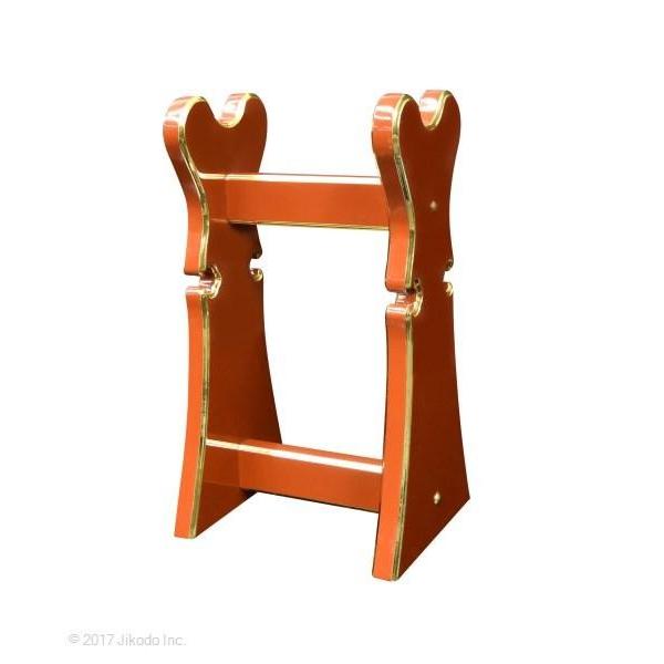寺院仏具】朱塗り 椅子式用の背高倍置き 幅約27センチ 安定感の 寺院仏具】朱塗り 椅子式用の背高倍置き 幅約27センチ 安定感の