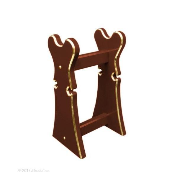 寺院仏具】朱塗り 椅子式用1.5尺の背高木魚台(ケイス台)と背 寺院仏具】朱塗り 椅子式用1.5尺の背高木魚台(ケイス台)と背