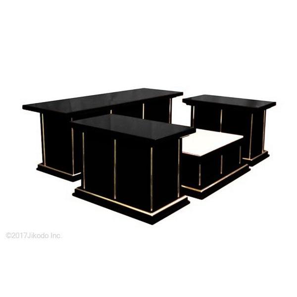 寺院仏具】潤み塗り 新型一重密壇(登高座)4点セット 国内自社 寺院仏具】潤み塗り 新型一重密壇(登高座)4点セット 国内自社