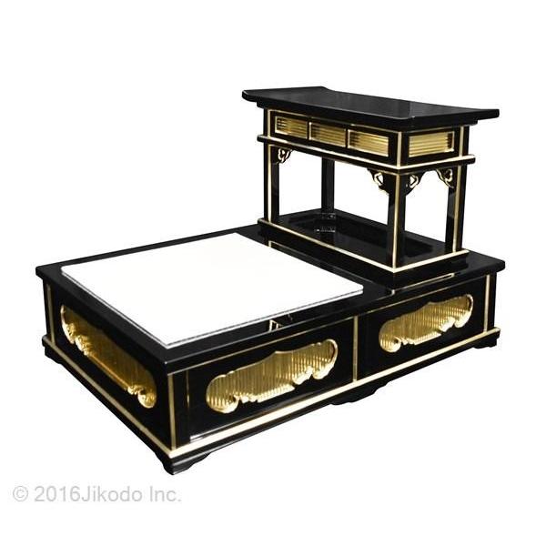 寺院仏具】黒塗り 導師机と礼盤セット 安心の国内自社工場製作品 寺院仏具】黒塗り 導師机と礼盤セット 安心の国内自社工場製作品
