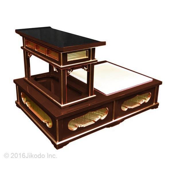 寺院仏具】黒塗り 導師机と礼盤セット 安心の国内自社工場製作品 寺院仏具】黒塗り 導師机と礼盤セット 安心の国内自社工場製作品