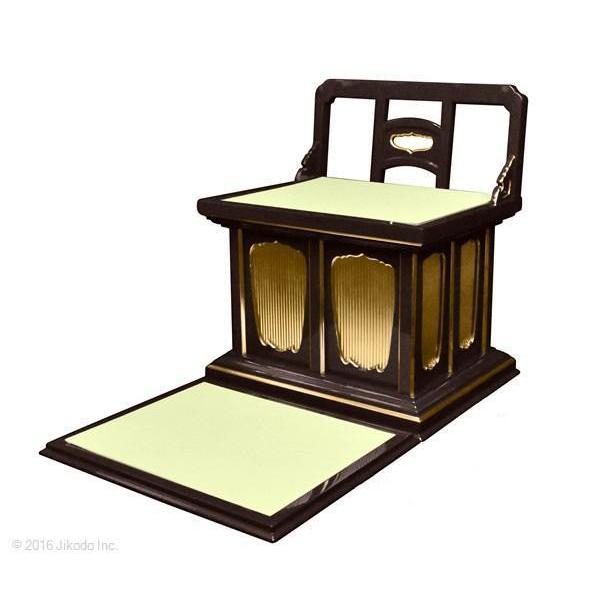 寺院仏具】朱塗り 高級幅広の椅子式礼盤と足元畳セット、幅68 寺院仏具】朱塗り 高級幅広の椅子式礼盤と足元畳セット、幅68